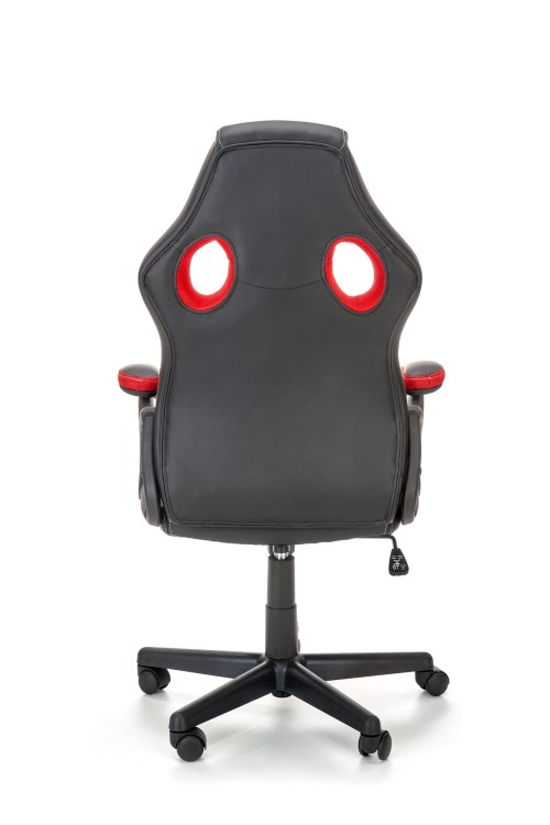 BERKEL fotel gabinetowy czarno-czerwony (1p=1szt)
