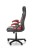 BERKEL fotel gabinetowy czarno-czerwony (1p=1szt)
