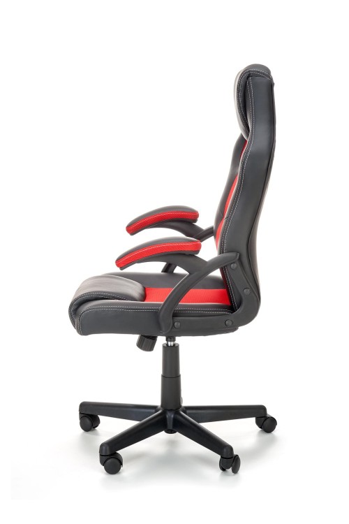 BERKEL fotel gabinetowy czarno-czerwony (1p=1szt)