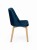 Flavio 1 krzesło tapicerowane granatowe nogi dąb artisan