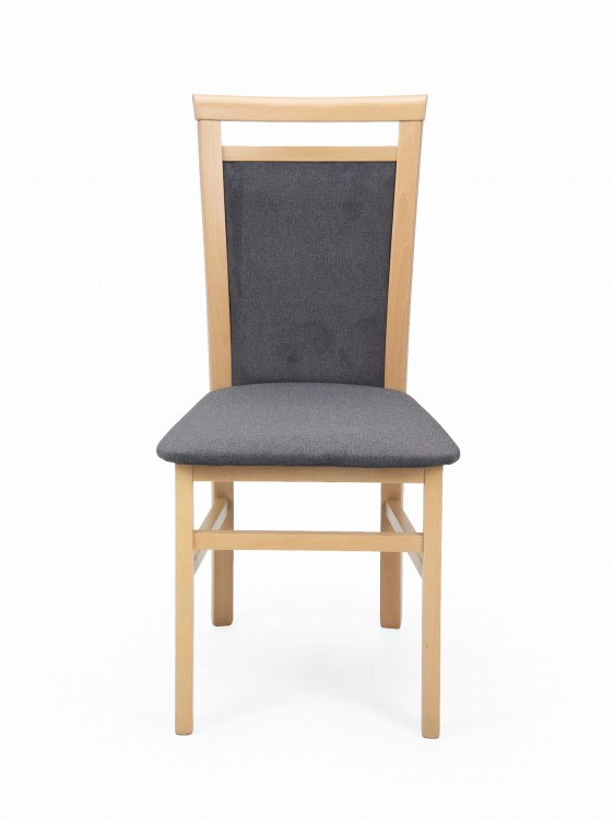 Angelo 3 krzesło tapicerowane ciemny szary nogi dąb artisan