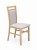 Angelo 3 krzesło tapicerowane beżowe nogi dąb artisan