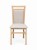 Angelo 3 krzesło tapicerowane beżowe nogi dąb artisan