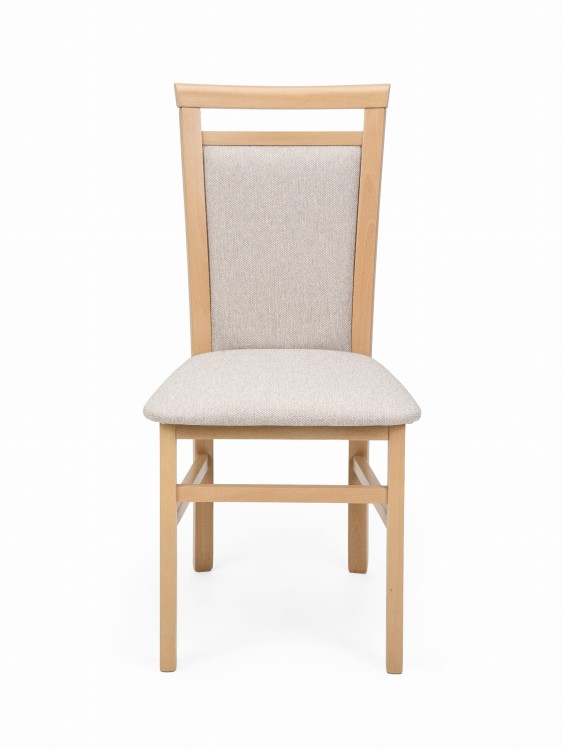 Angelo 3 krzesło tapicerowane beżowe nogi dąb artisan