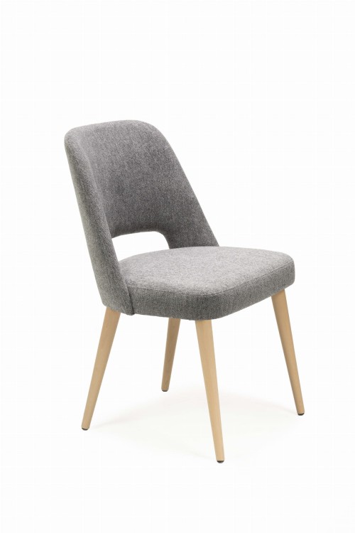 Mirek 2 krzesło tapicerowane tkanina do wyboru nogi  dąb artisan