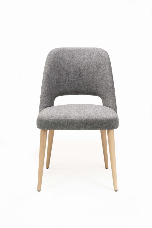 Mirek 2 krzesło tapicerowane tkanina do wyboru nogi  dąb artisan