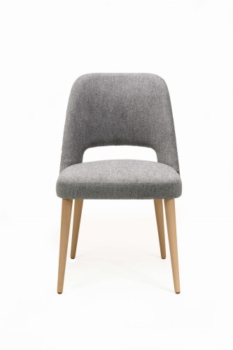 Mirek 2 krzesło tapicerowane tkanina do wyboru nogi  dąb miodowy