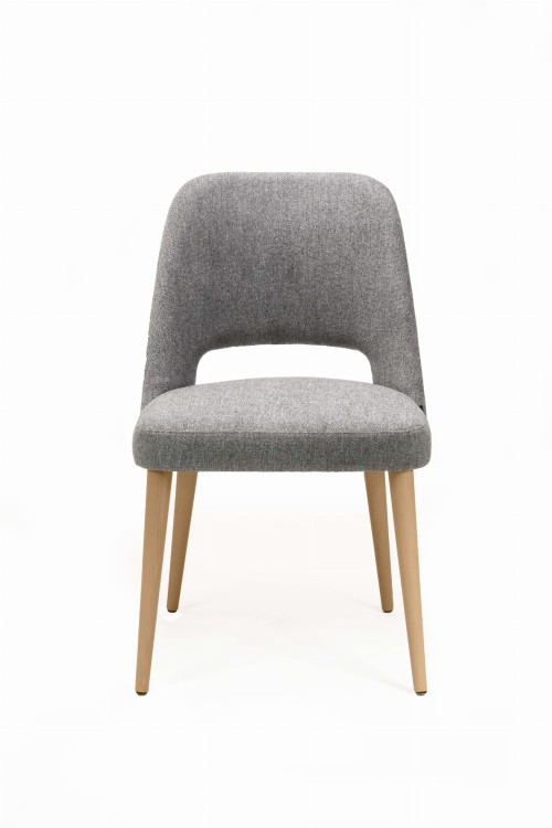 Mirek 2 krzesło tapicerowane tkanina do wyboru nogi  dąb miodowy