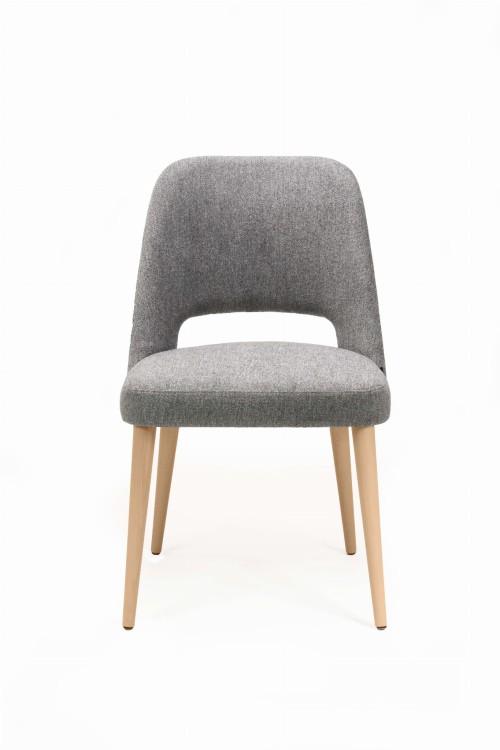 Mirek 2 krzesło tapicerowane tkanina do wyboru nogi buk naturalny