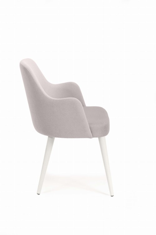 Mirek 3 krzesło tapicerowane tkanina do wyboru nogi białe