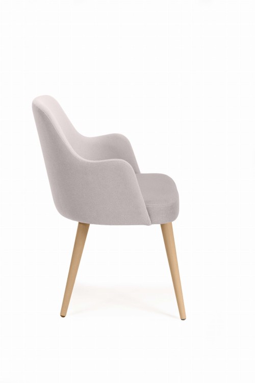 Mirek 3 krzesło tapicerowane tkanina do wyboru nogi dąb miodowy