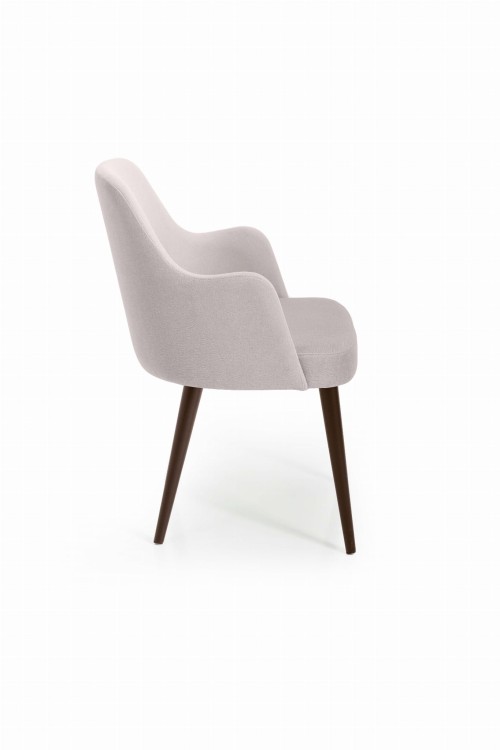 Mirek 3 krzesło tapicerowane tkanina do wyboru nogi orzech