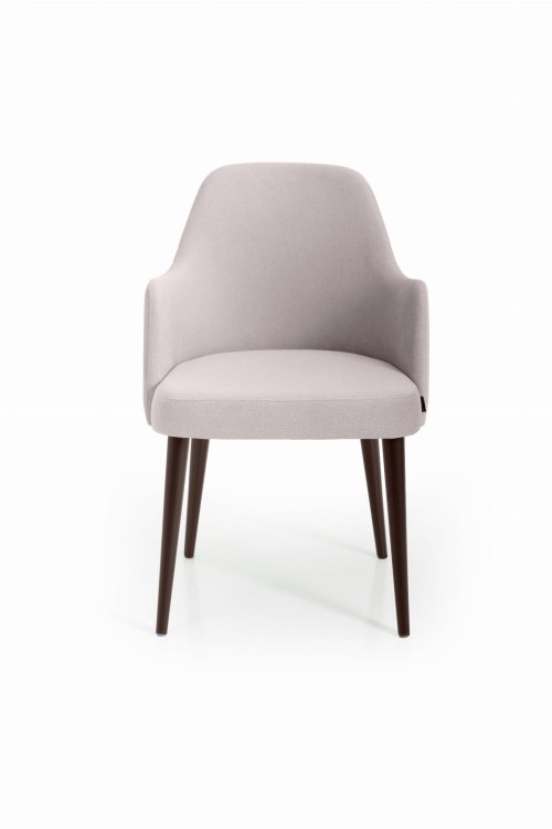 Mirek 3 krzesło tapicerowane tkanina do wyboru nogi orzech