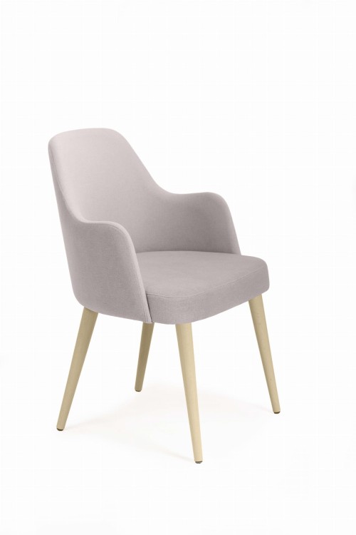 Mirek 3 krzesło tapicerowane tkanina do wyboru nogi dąb sonoma