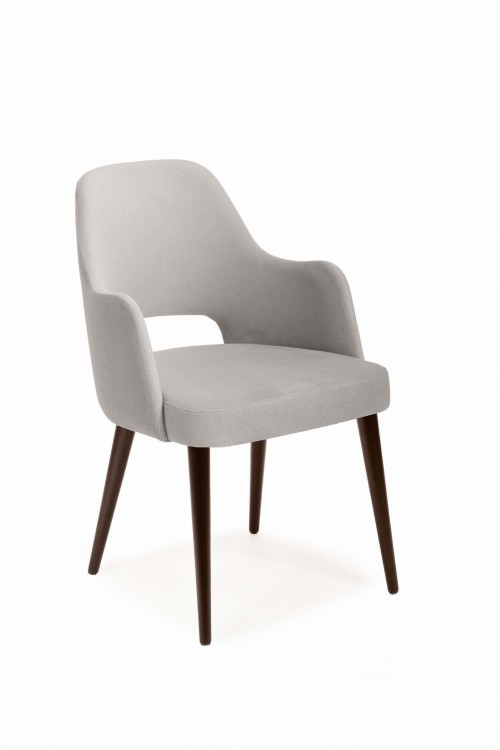 Mirek 4 krzesło tapicerowane tkanina do wyboru nogi orzech