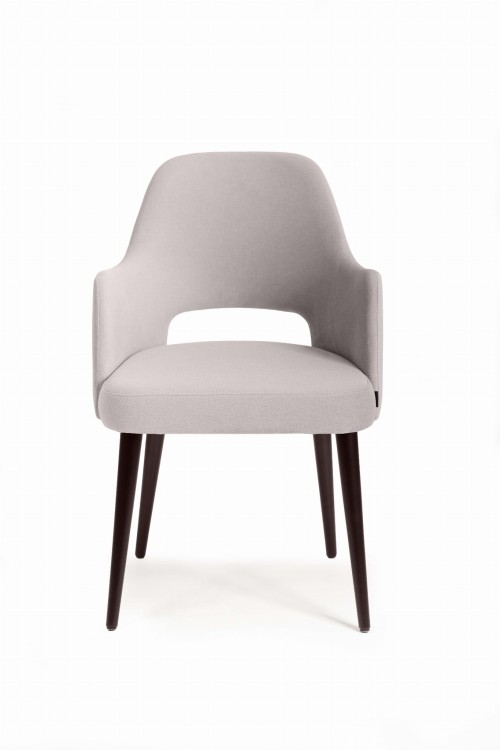 Mirek 4 krzesło tapicerowane tkanina do wyboru nogi orzech