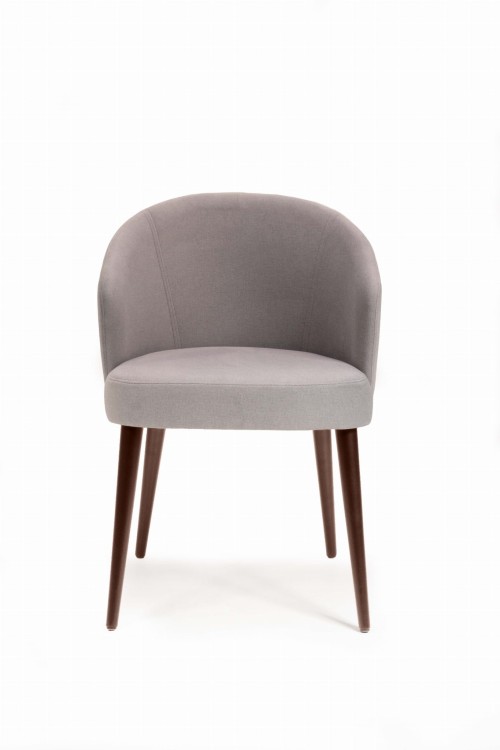 Mirek 5 krzesło tapicerowane tkanina do wyboru nogi ciemny orzech