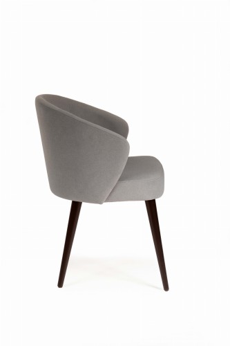 Mirek 5 krzesło tapicerowane tkanina do wyboru nogi orzech