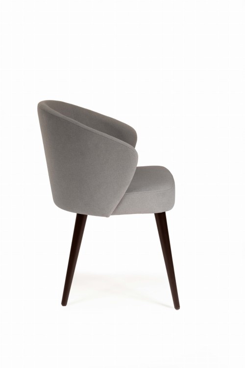 Mirek 5 krzesło tapicerowane tkanina do wyboru nogi orzech