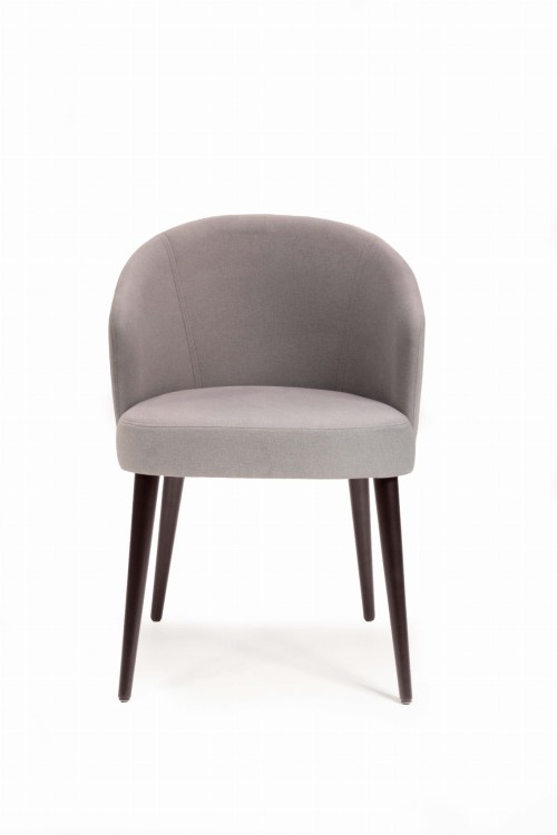 Mirek 5 krzesło tapicerowane tkanina do wyboru nogi orzech