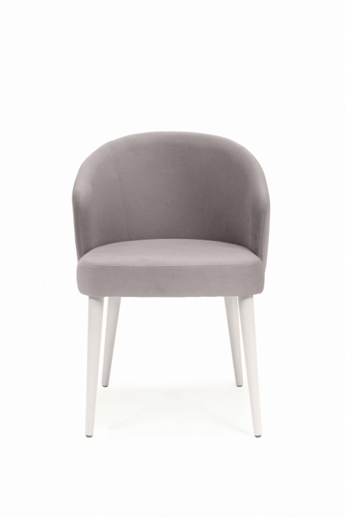 Mirek 5 krzesło tapicerowane tkanina do wyboru nogi białe