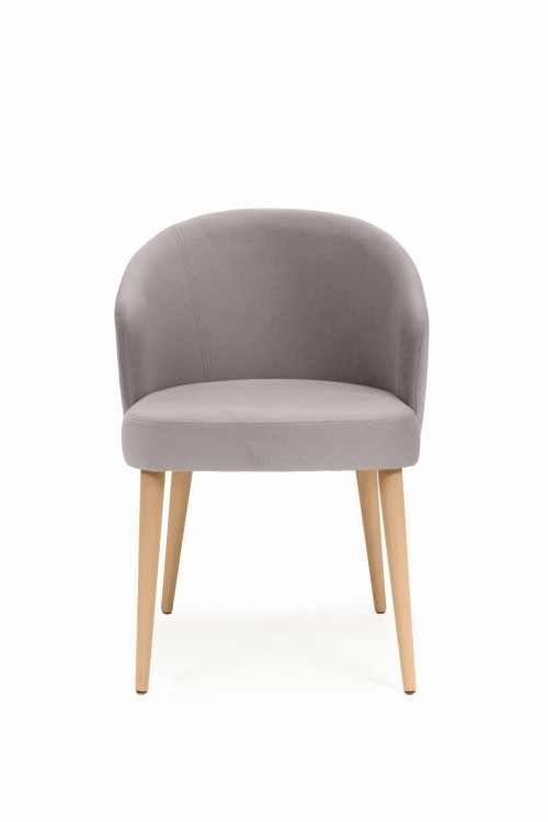 Mirek 5 krzesło tapicerowane tkanina do wyboru nogi buk naturalny