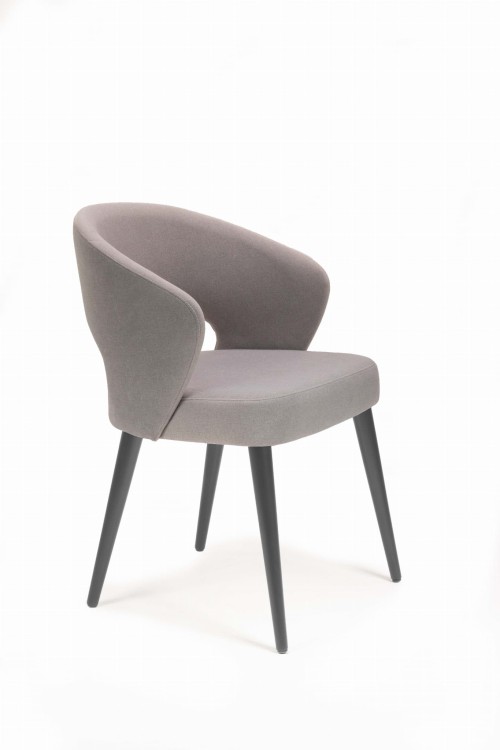 Mirek 6 krzesło tapicerowane tkanina do wyboru nogi grafitowe