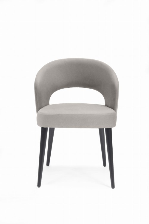 Mirek 6 krzesło tapicerowane tkanina do wyboru nogi grafitowe