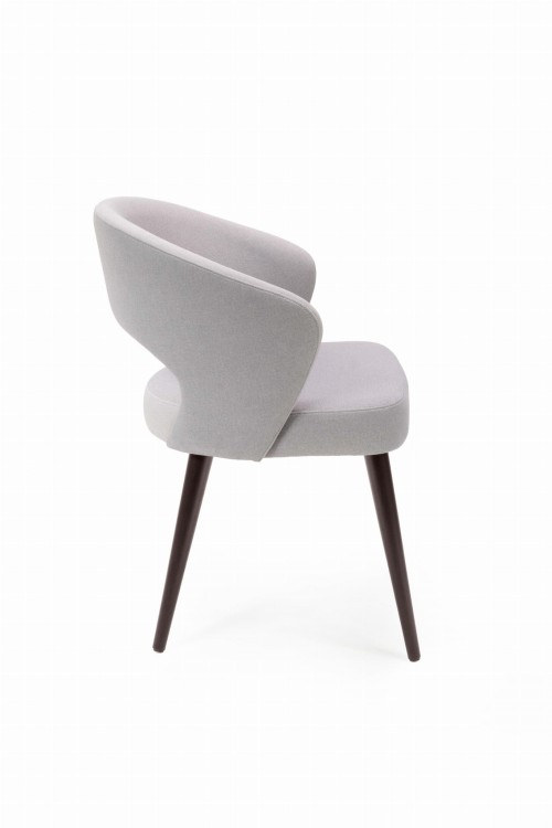 Mirek 6 krzesło tapicerowane tkanina do wyboru nogi  orzech