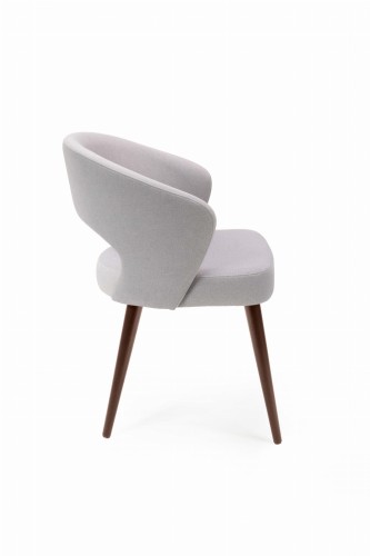 Mirek 6 krzesło tapicerowane tkanina do wyboru nogi  ciemny orzech