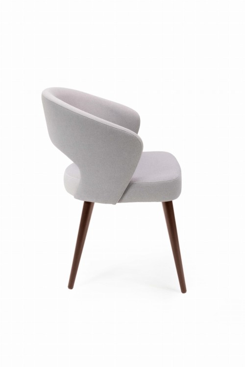 Mirek 6 krzesło tapicerowane tkanina do wyboru nogi  ciemny orzech