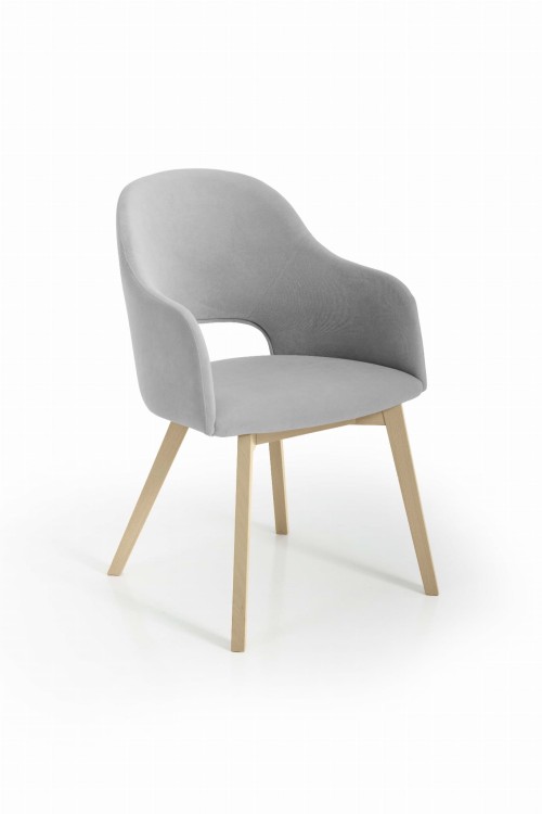 Luka 2 krzesło tapicerowane tkanina do wyboru dąb sonoma