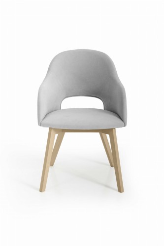 Luka 2 krzesło tapicerowane tkanina do wyboru dąb sonoma