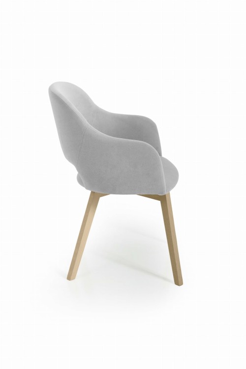 Luka 2 krzesło tapicerowane tkanina do wyboru dąb sonoma