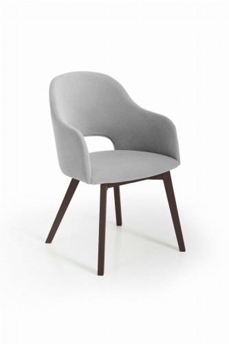 Luka 2 krzesło tapicerowane tkanina do wyboru nogi orzech