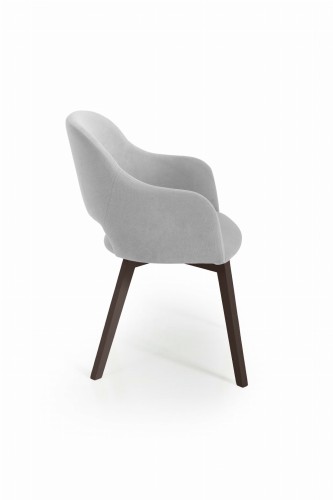 Luka 2 krzesło tapicerowane tkanina do wyboru nogi orzech