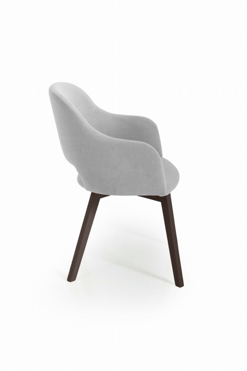 Luka 2 krzesło tapicerowane tkanina do wyboru nogi orzech