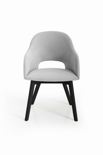 Luka 2 krzesło tapicerowane tkanina do wyboru nogi czarne