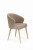 Mirek 5 krzesło tapicerowane beżowe nogi dąb artisan