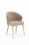 Mirek 5 krzesło tapicerowane beżowe nogi dąb artisan