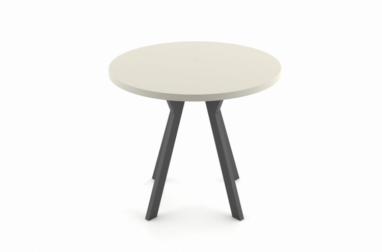 ST54M  stół okrągły rozkładany kaszmir nogi metalowe czarne