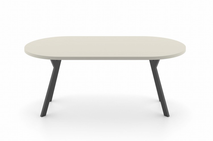 ST54M  stół okrągły rozkładany kaszmir nogi metalowe czarne