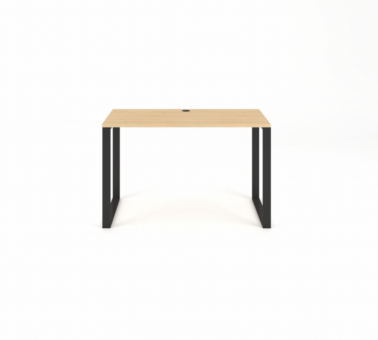 Biurko 2 60x120 kolor dąb artisan  nogi metalowe czarne