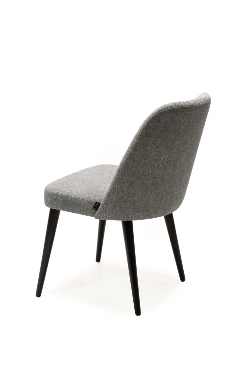 Mirek 1 krzesło tapicerowane tkanina i kolor drewna do wyboru