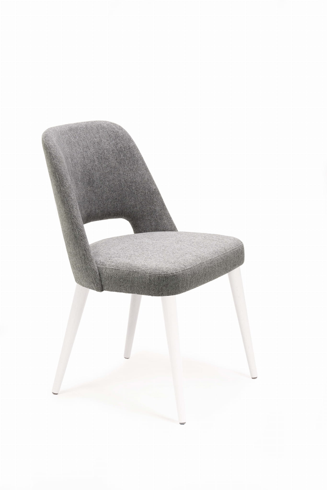 Mirek 2 krzesło tapicerowane tkanina do wyboru nogi  białe