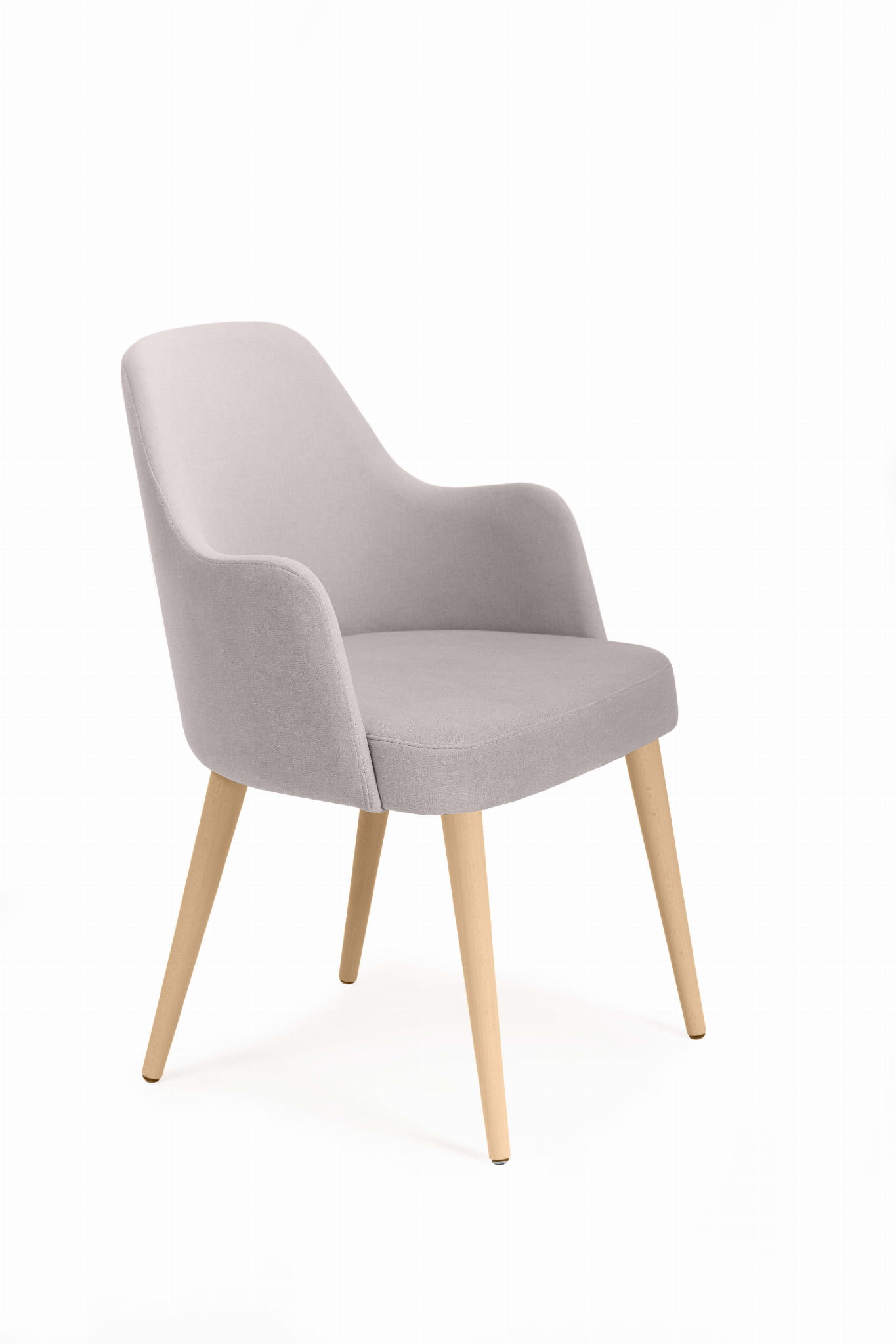 Mirek 3 krzesło tapicerowane tkanina do wyboru nogi buk naturalny