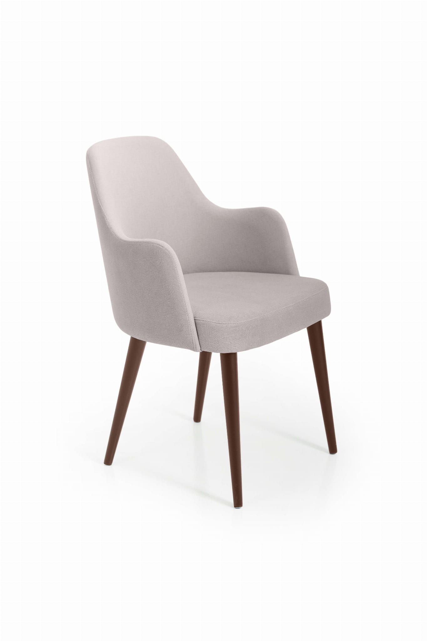 Mirek 3 krzesło tapicerowane tkanina do wyboru nogi ciemny orzech