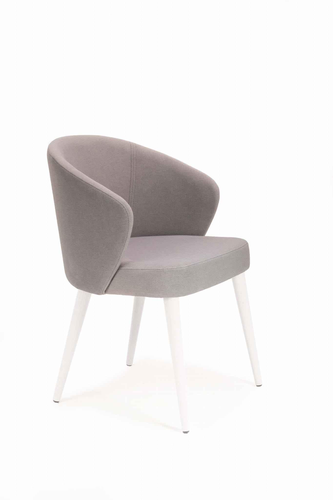 Mirek 5 krzesło tapicerowane tkanina do wyboru nogi białe