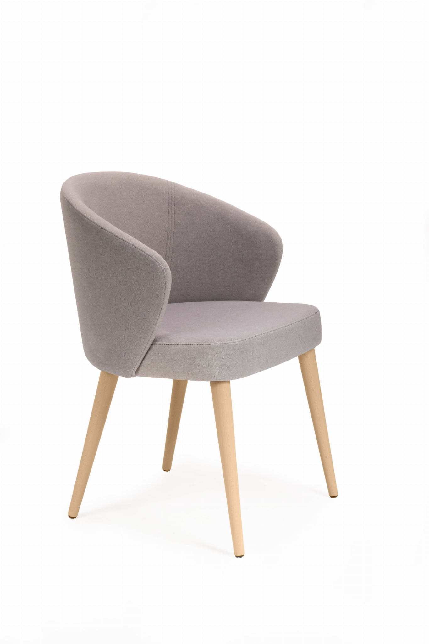 Mirek 5 krzesło tapicerowane tkanina do wyboru nogi buk naturalny