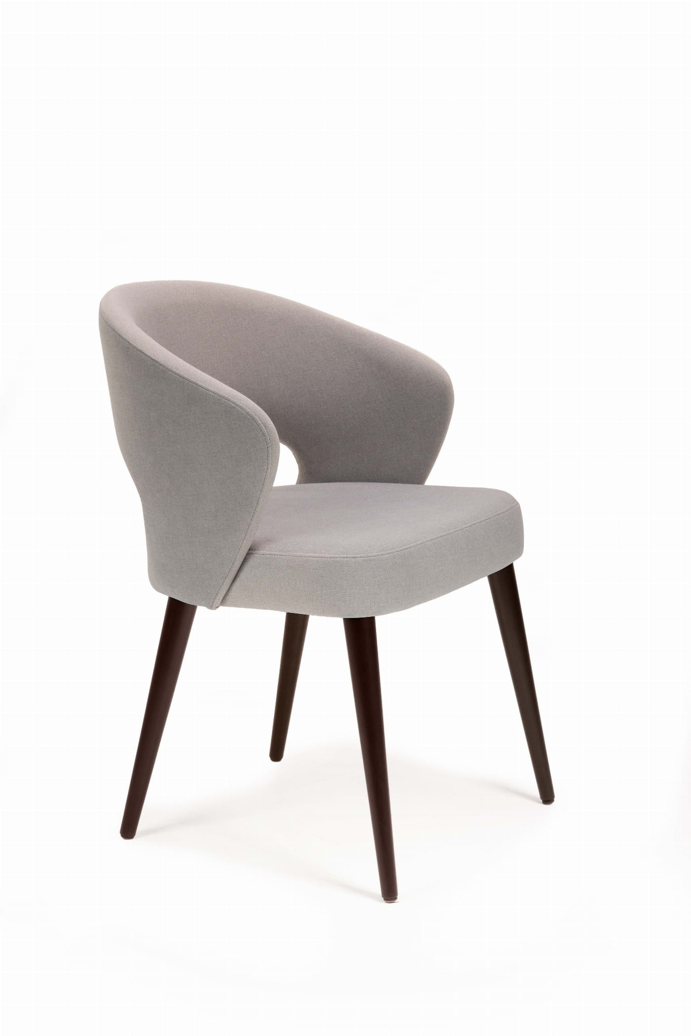 Mirek 6 krzesło tapicerowane tkanina do wyboru nogi  orzech